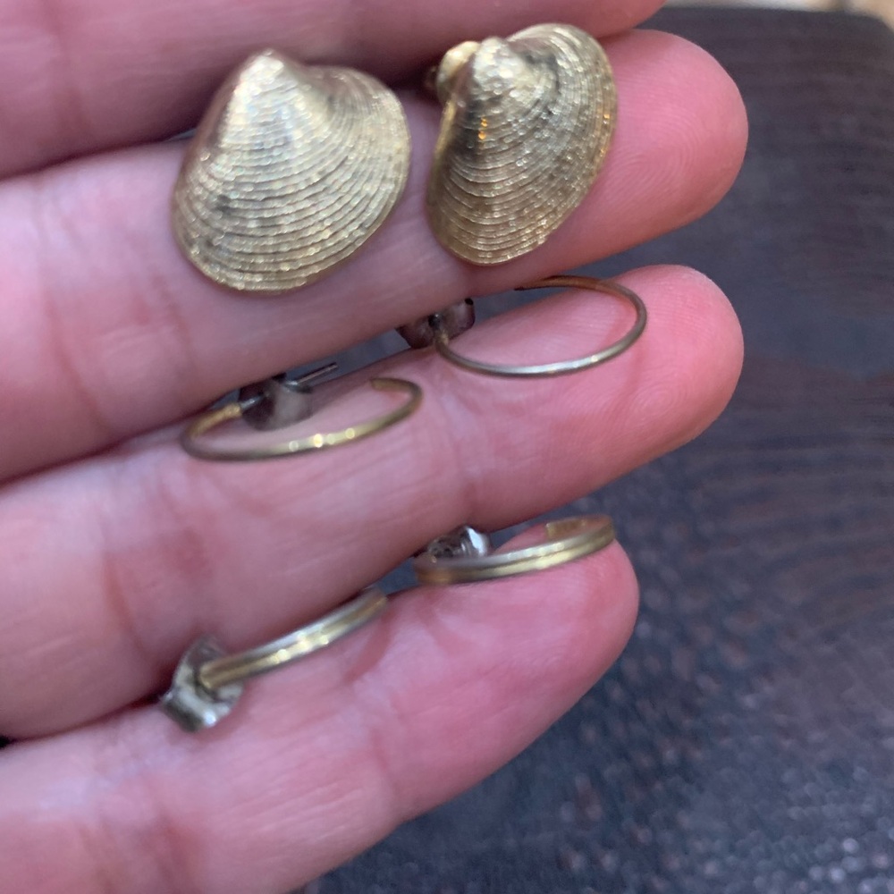 Mixed Gold Earring Set - Picture 5 of 5